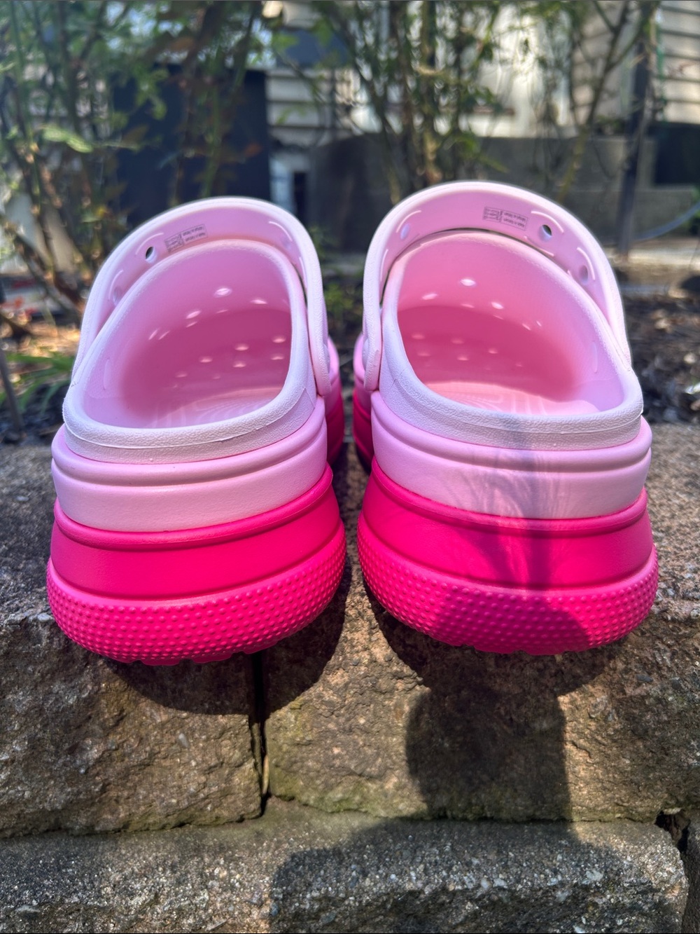CROCS Classic Stacked Clogs- Dragon Fruit - Picture 6 of 8